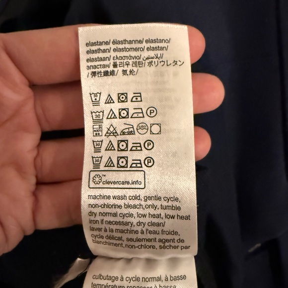 Calvin Klein Pull-on Split Hem Pants - Navy Blue - Picture 7 of 7